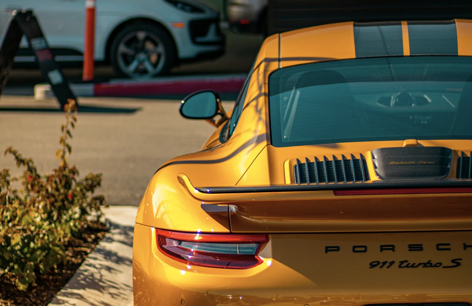 Bagenden på en Porsche 911